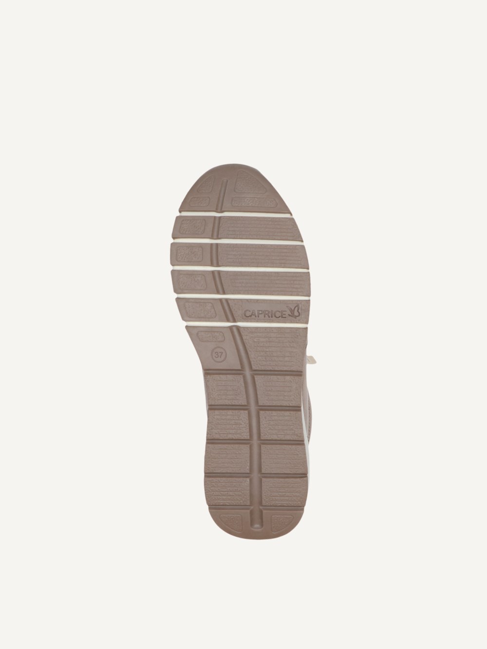 Caprice Sneaker - Taupefarbenes Metallic-Kammleder