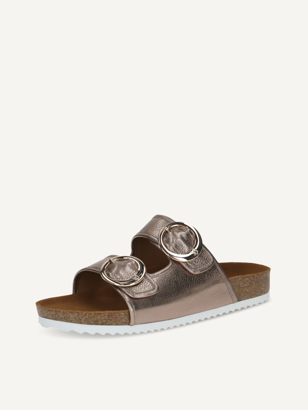 Caprice Pantolette - Taupe Metallic