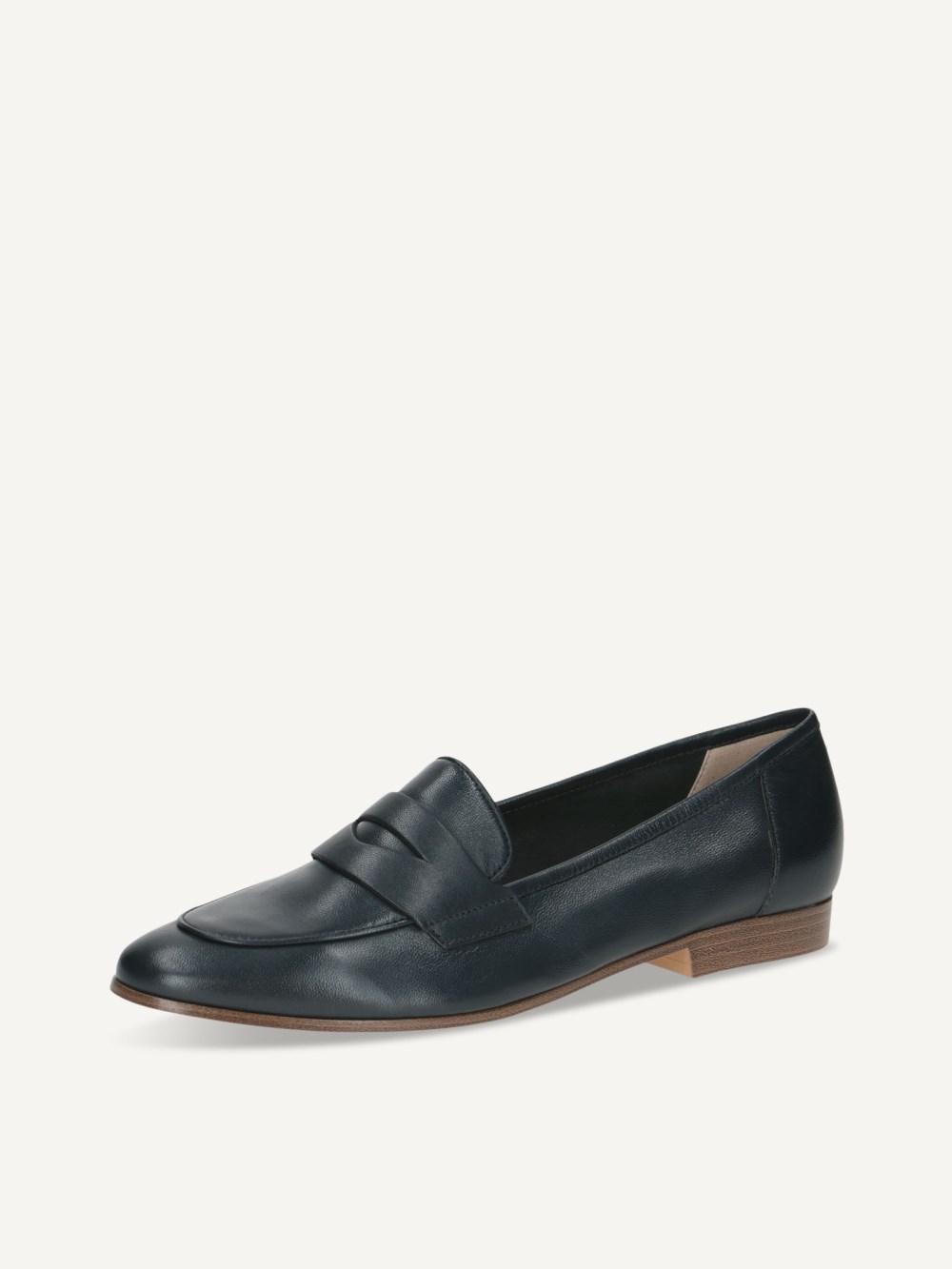 Caprice Slipper - Ozeanblaues Nappaleder