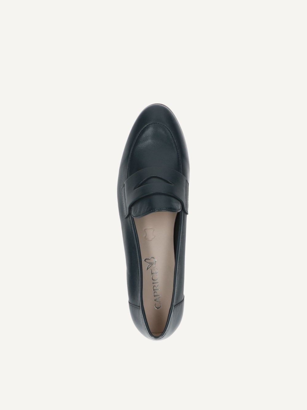 Caprice Slipper - Ozeanblaues Nappaleder