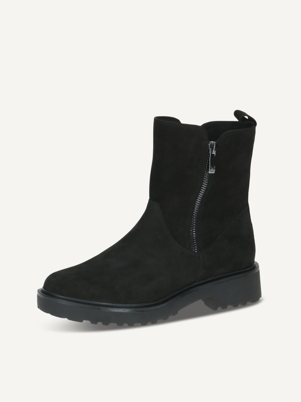 Caprice Stiefelette - Schwarzes Nubukleder