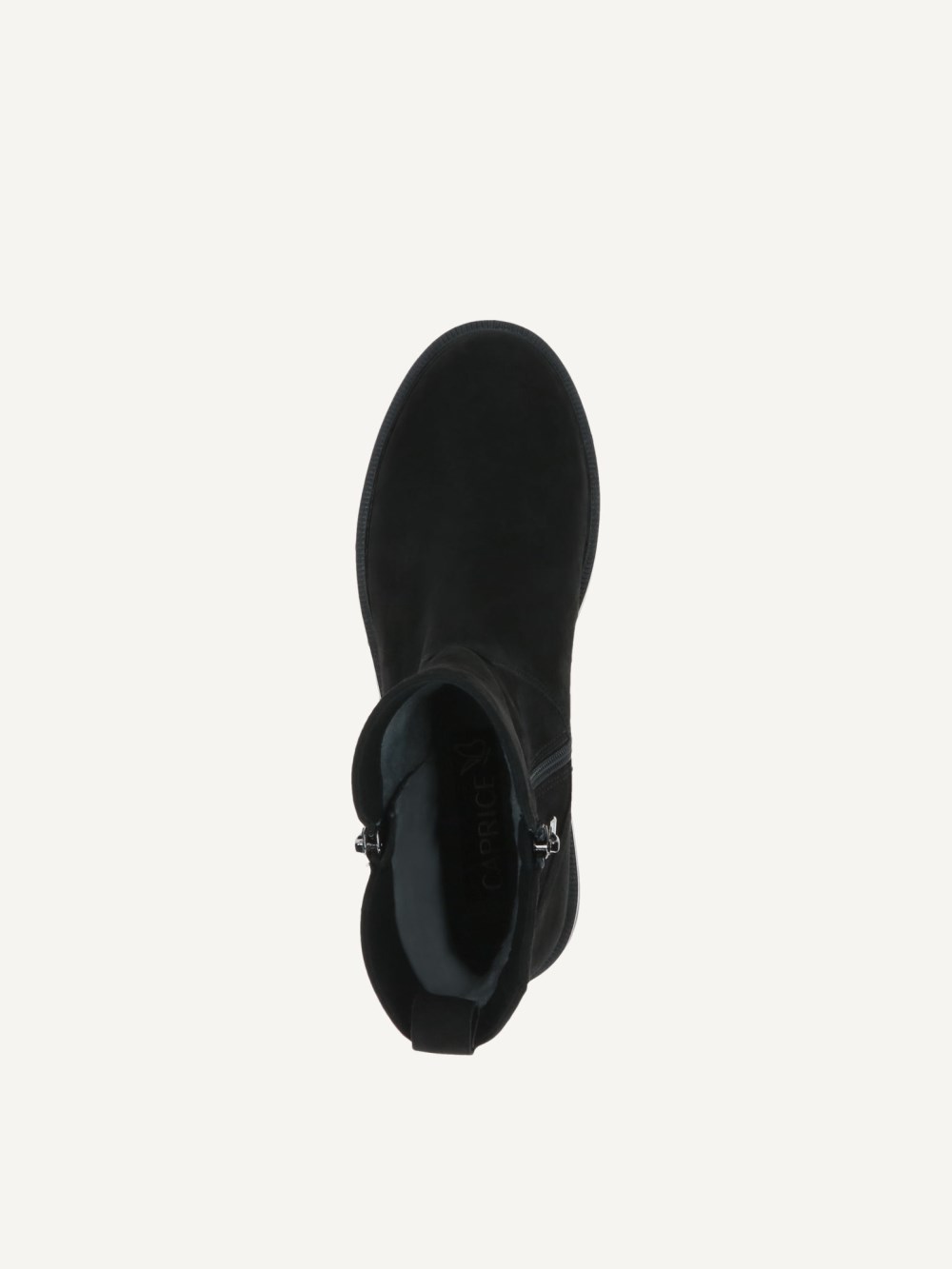 Caprice Stiefelette - Schwarzes Nubukleder