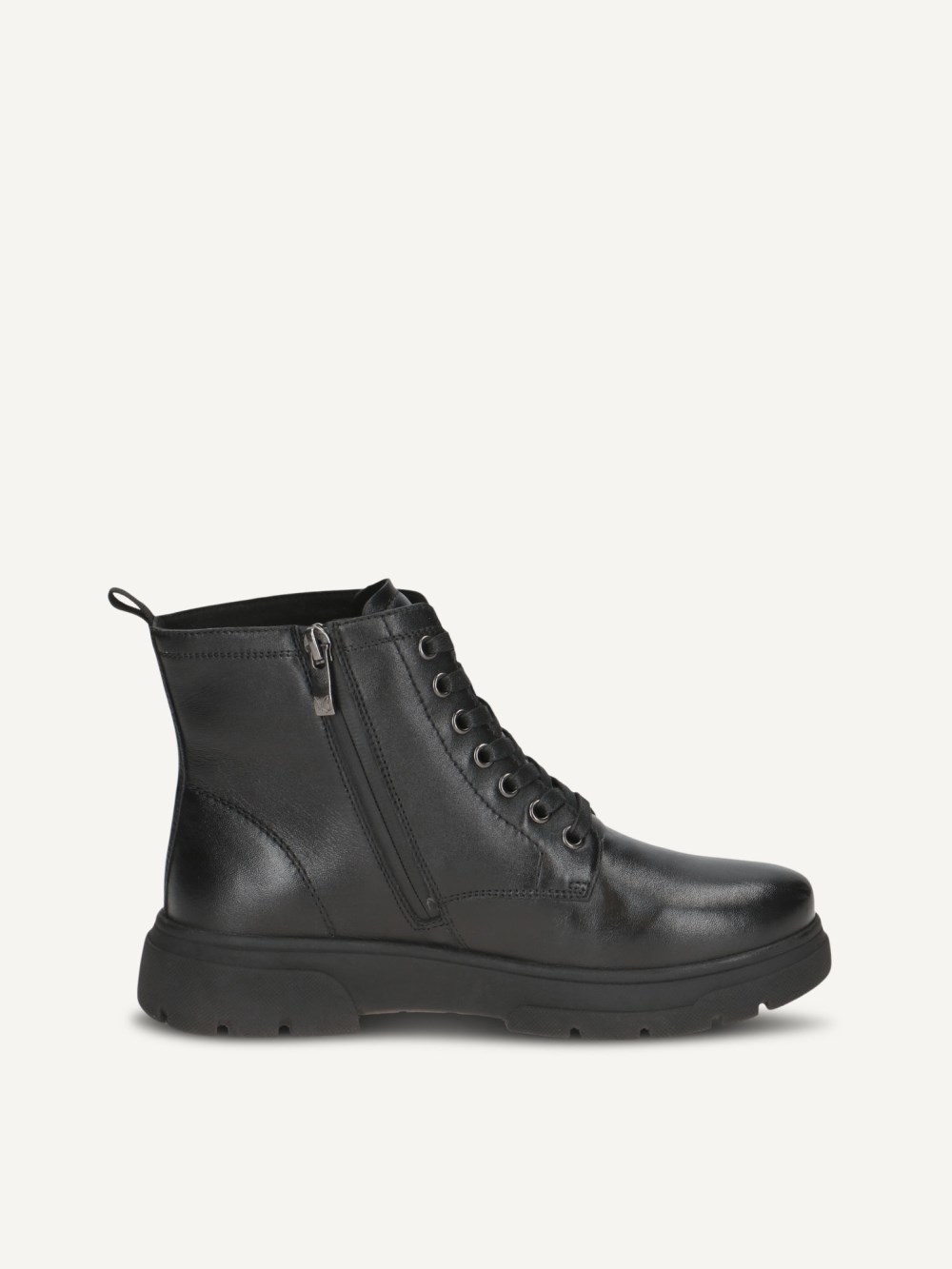 Caprice Stiefelette - Schwarzes Nappaleder