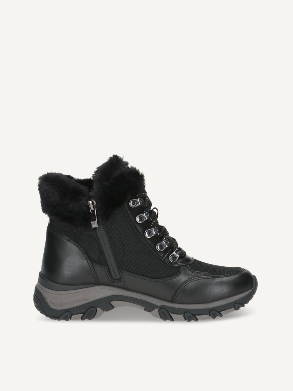 Caprice Stiefelette - Schwarzes Nappaleder Co