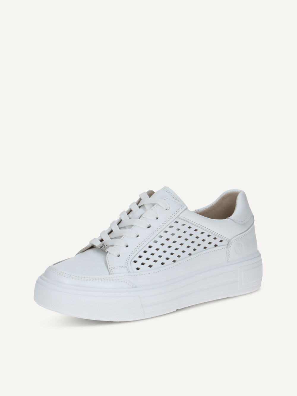 Caprice Sneaker - Weißes Nappaleder