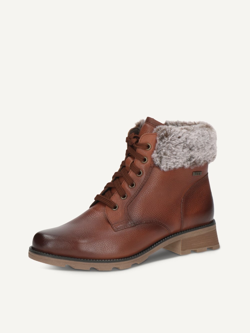 Caprice Stiefelette - Cognacfarbenes Nappaleder