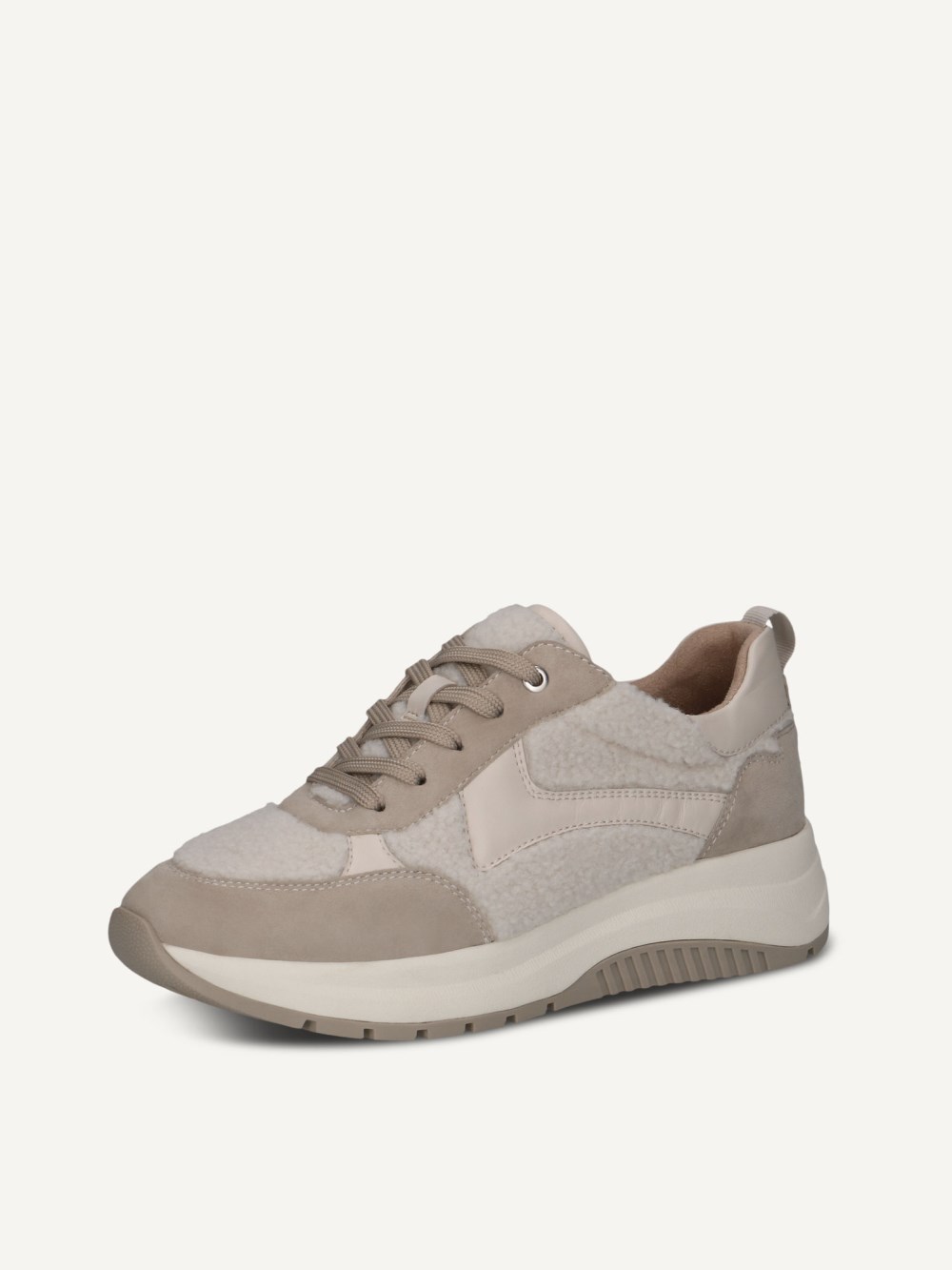 Caprice Sneaker - Offwhite/Pelz