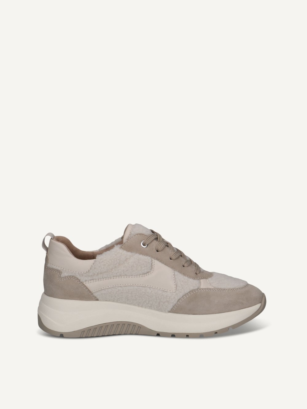 Caprice Sneaker - Offwhite/Pelz