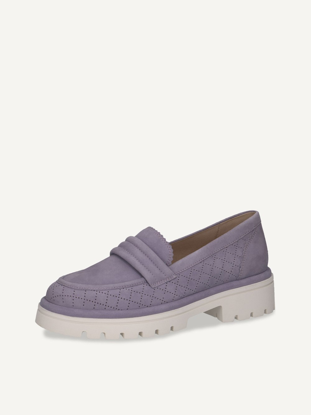 Caprice Slipper - Lavendelfarbenes Wildleder