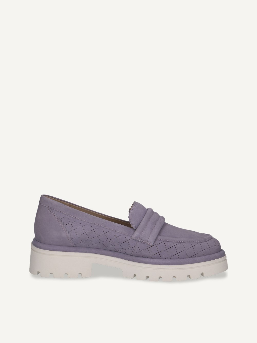 Caprice Slipper - Lavendelfarbenes Wildleder