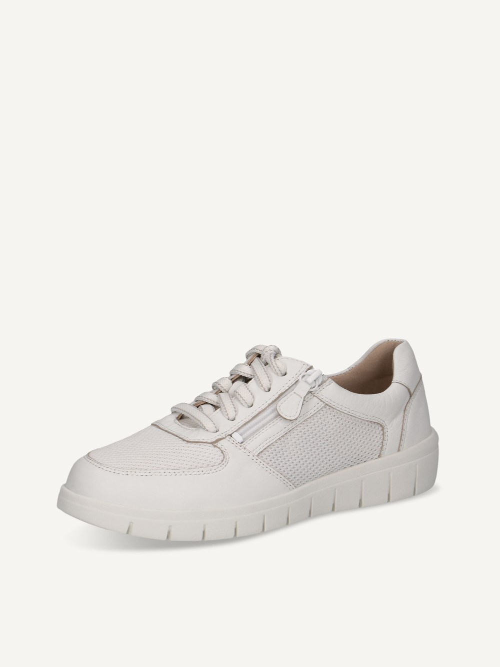 Caprice Sneaker - Weißes Nappa-Lederleder
