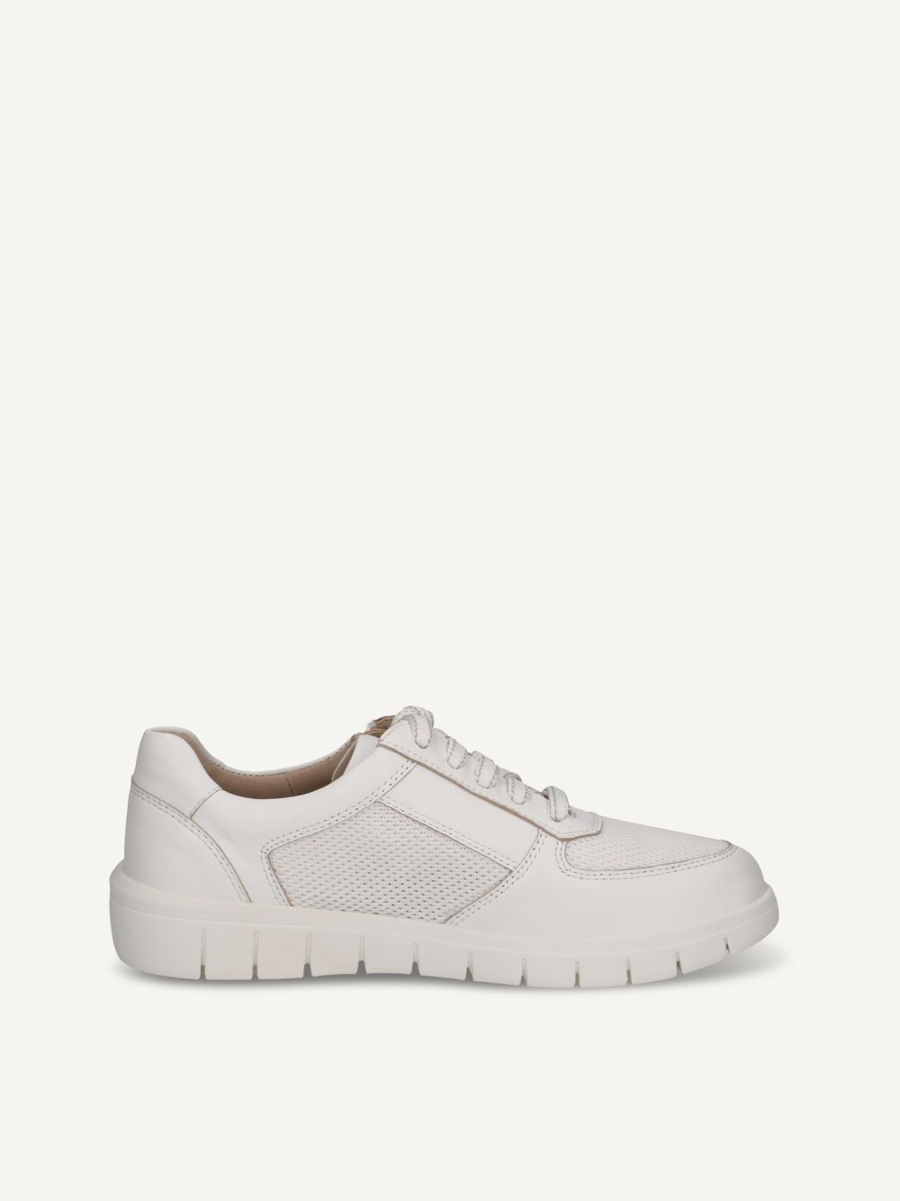 Caprice Sneaker - Weißes Nappa-Lederleder