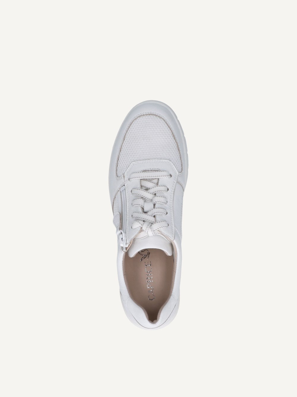 Caprice Sneaker - Weißes Nappa-Lederleder