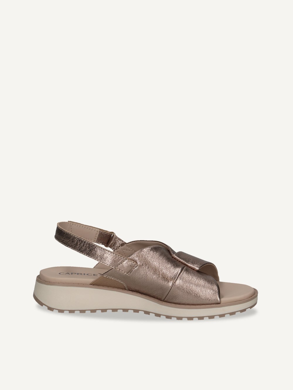 Caprice Sandale - Taupe Metallic