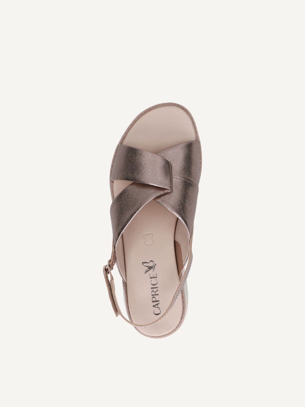 Caprice Sandale - Taupe Metallic