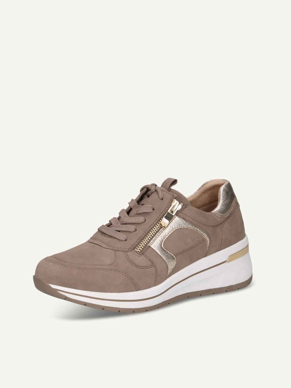 Caprice Sneaker - Schlammfarbenes Kammleder