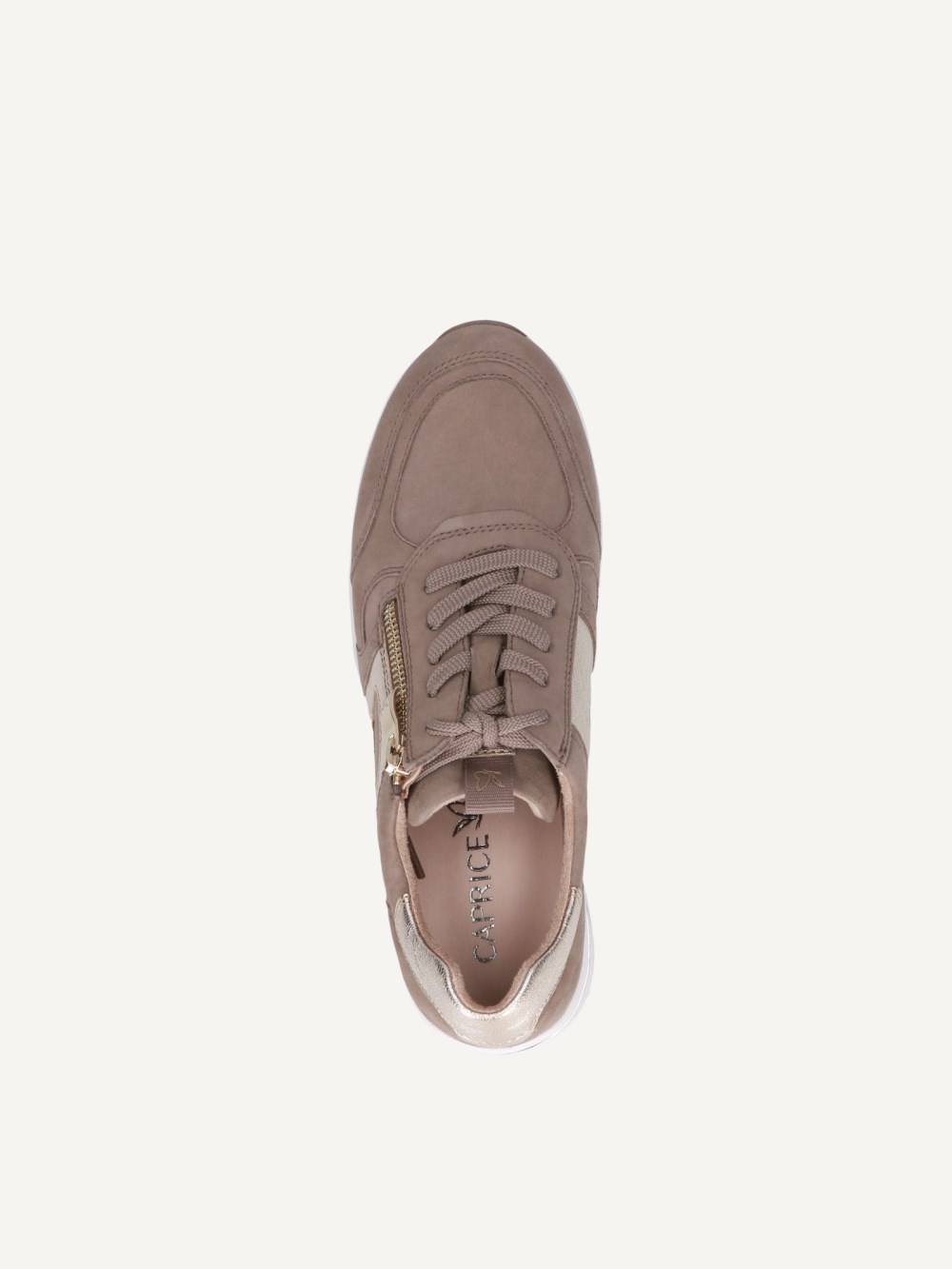 Caprice Sneaker - Schlammfarbenes Kammleder