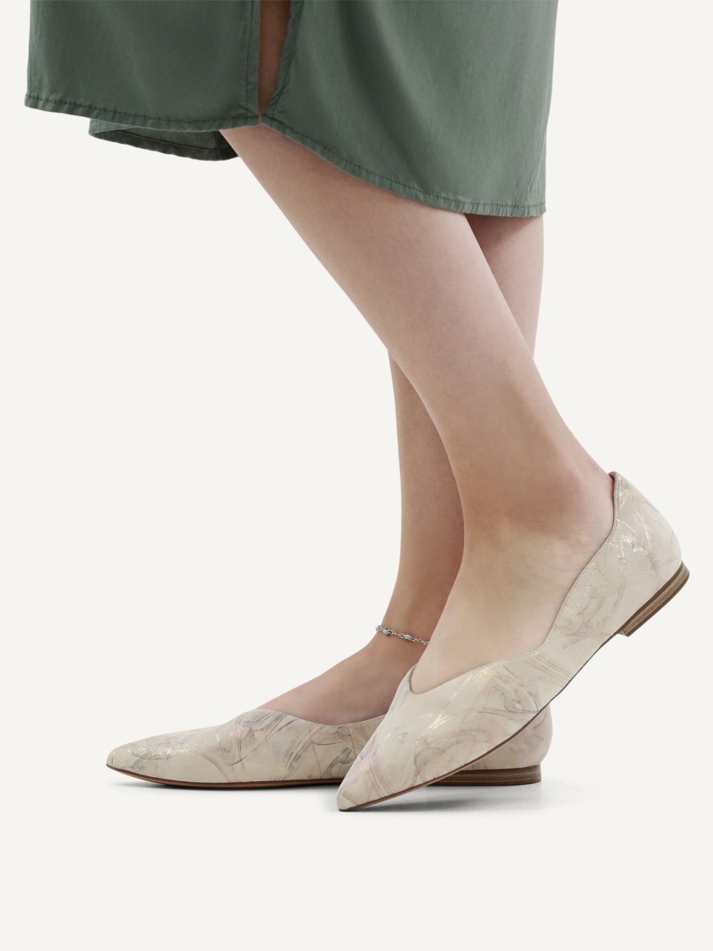 Caprice Ballerina - Offwhite Multi