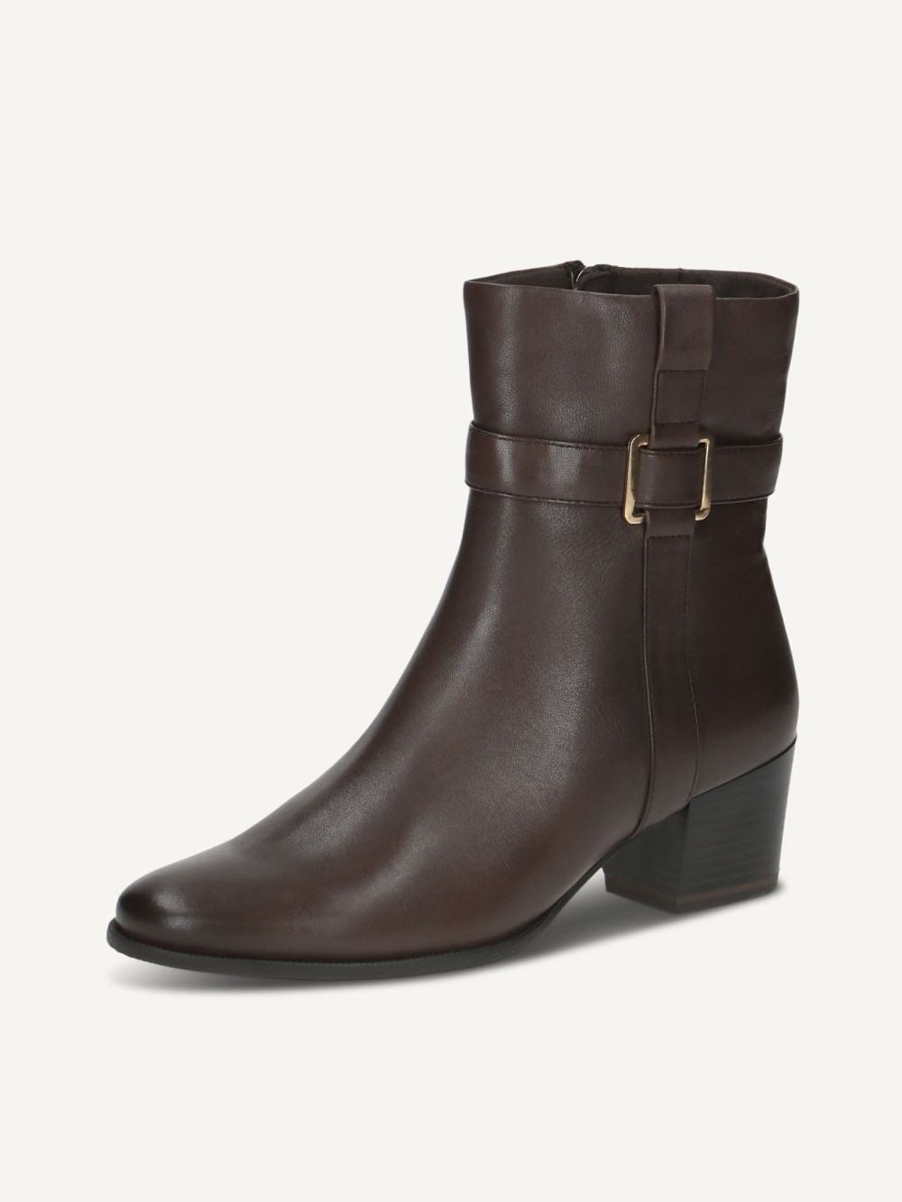 Caprice Stiefelette - Dunkelbraunes Nappaleder