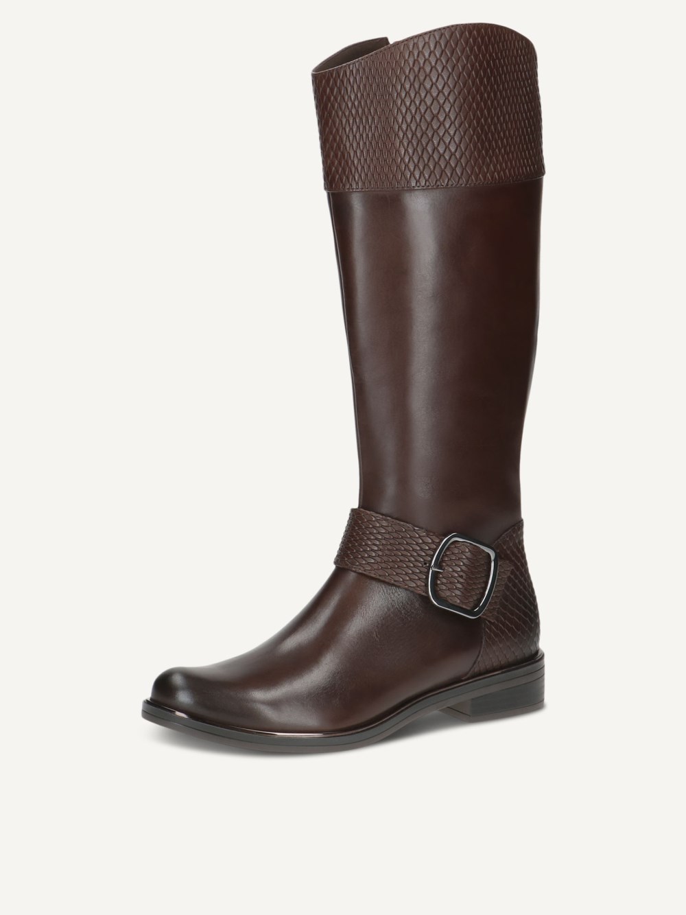 Caprice Stiefel - Dunkelbraunes Kammleder