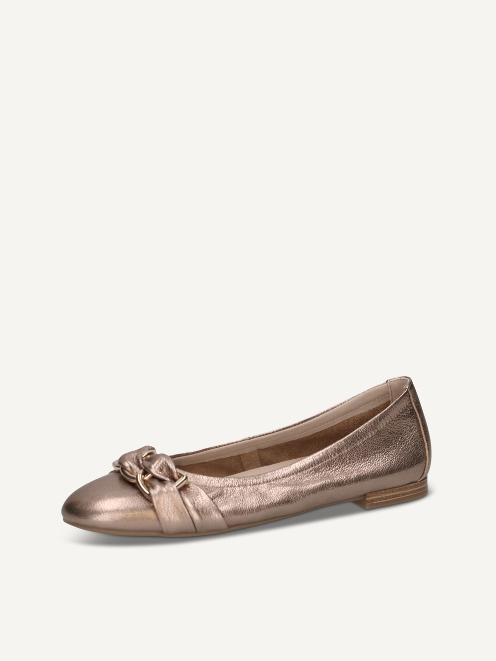 Caprice Ballerina - Taupe-Metallic
