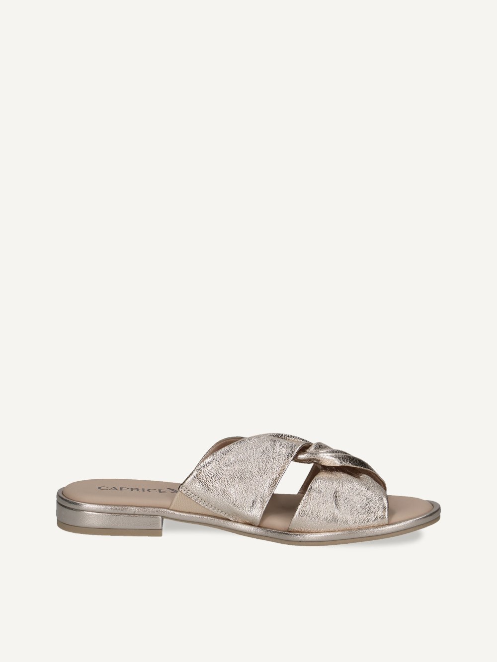 Caprice Pantolette - Platinmetall.