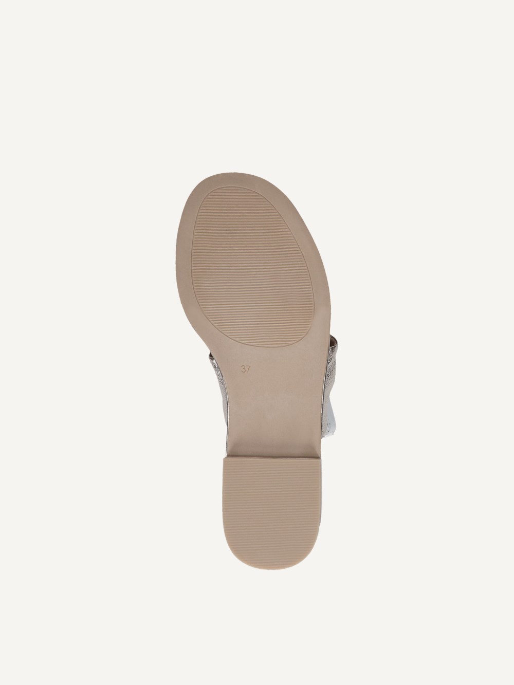 Caprice Pantolette - Platinmetall.