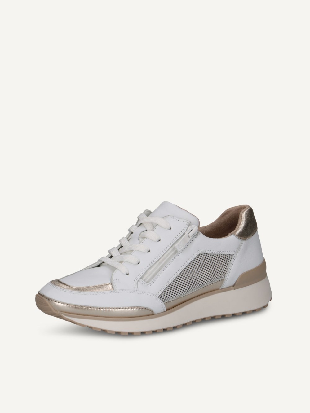 Caprice Sneaker - Weiß/Hellgold