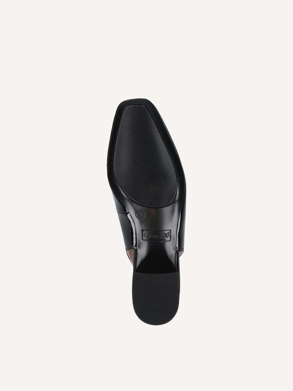 Caprice Slingpumps - Schwarzes Lackleder