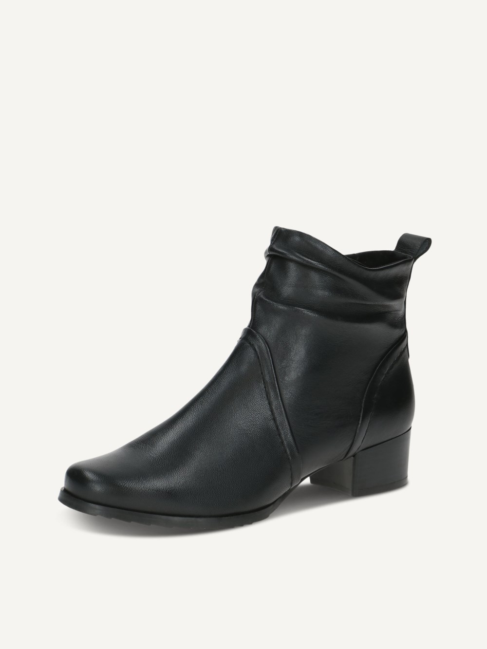Caprice Stiefelette - Schwarzes Nappaleder