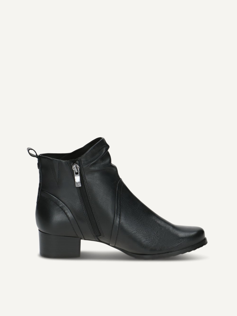 Caprice Stiefelette - Schwarzes Nappaleder