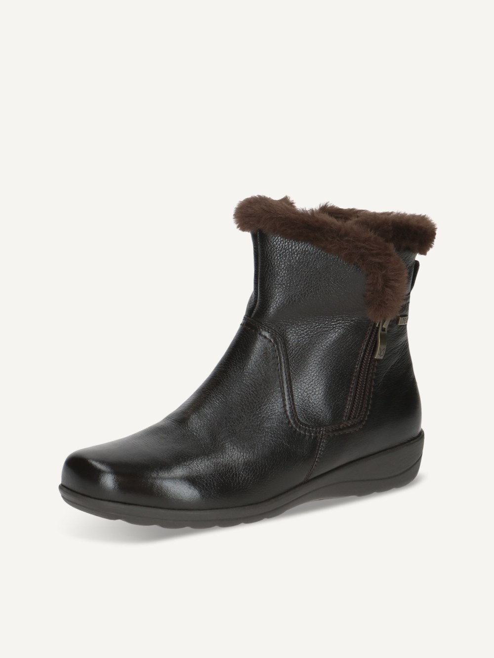 Caprice Stiefelette - Dunkelbraunes Nappa