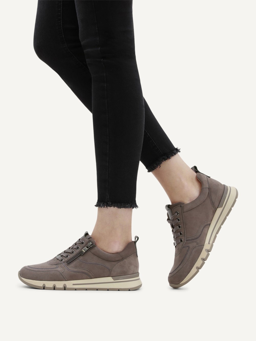 Caprice Sneaker - Taupefarbener Kamm