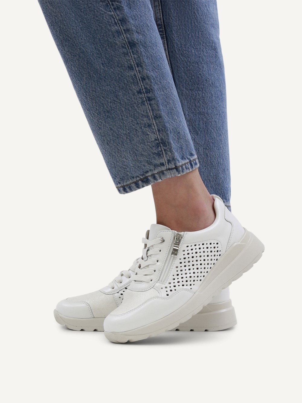 Caprice Sneaker - Weiß/Silber
