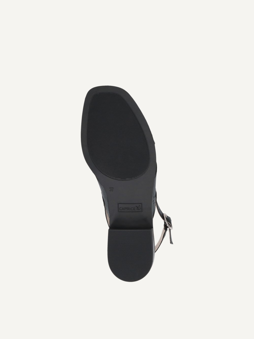 Caprice Sandalette - Schwarzes Nappaleder