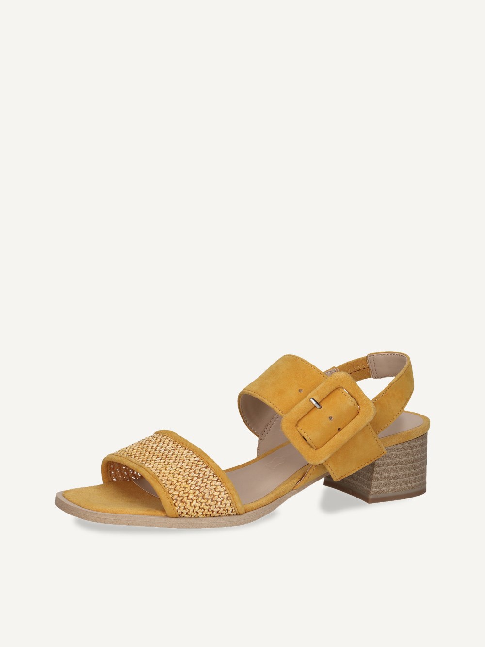 Caprice Sandalette - Gelbes Kammleder