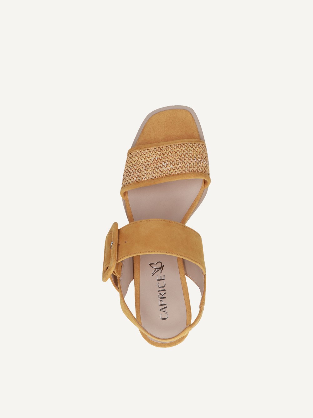 Caprice Sandalette - Gelbes Kammleder
