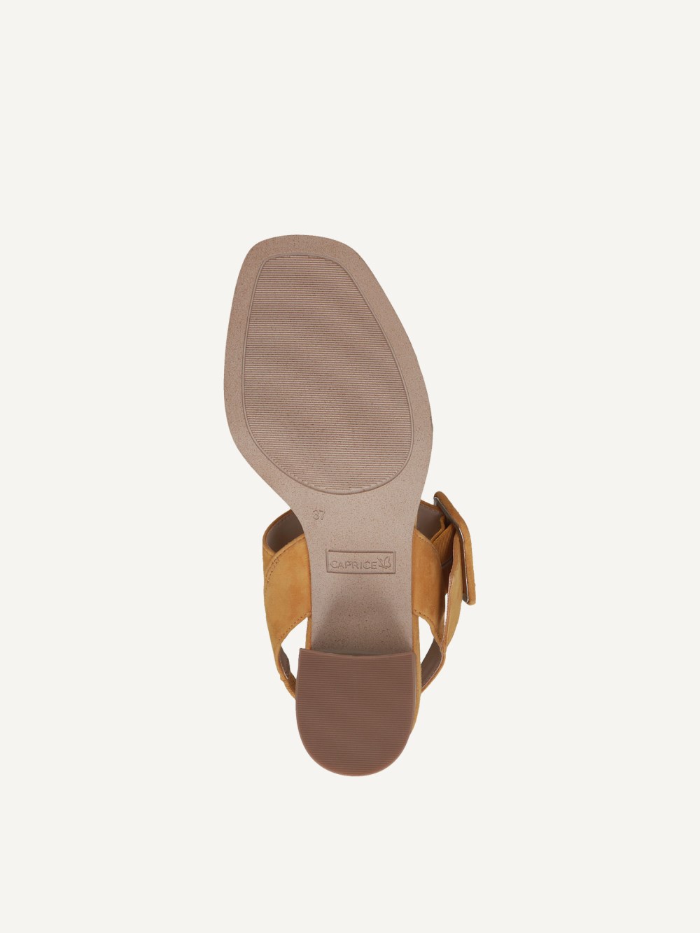 Caprice Sandalette - Gelbes Kammleder