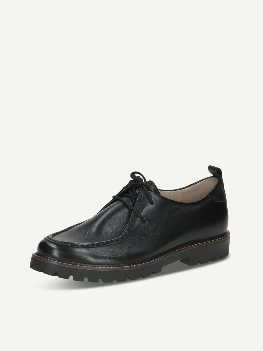 Caprice Halbschuh - Schwarzes Nappaleder