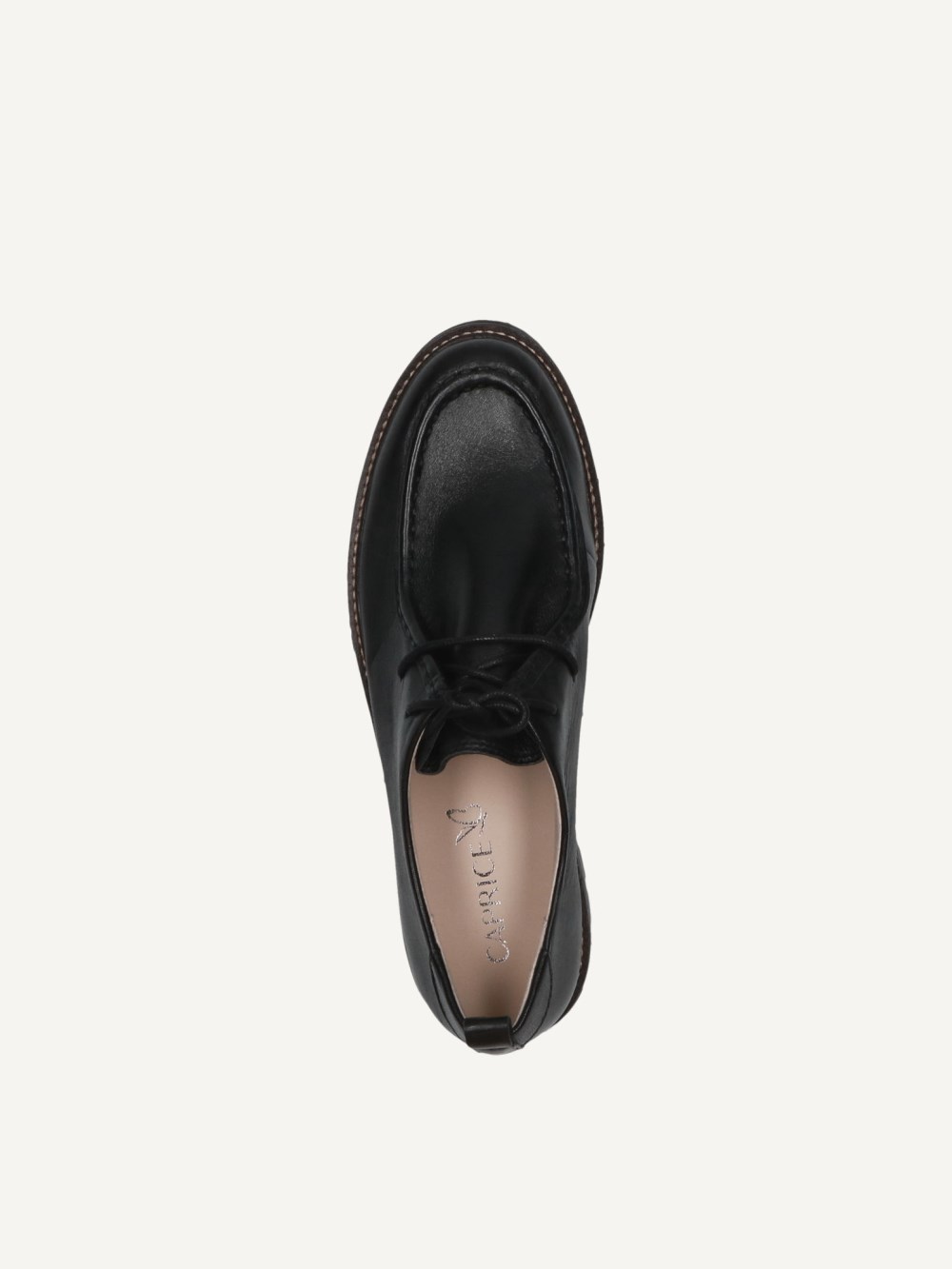 Caprice Halbschuh - Schwarzes Nappaleder