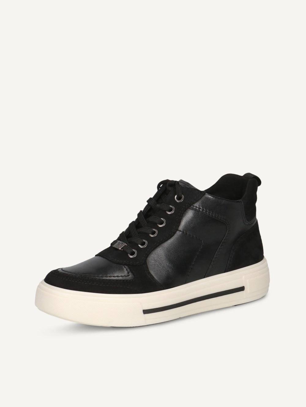 Caprice Sneaker - Schwarzer Kammleder