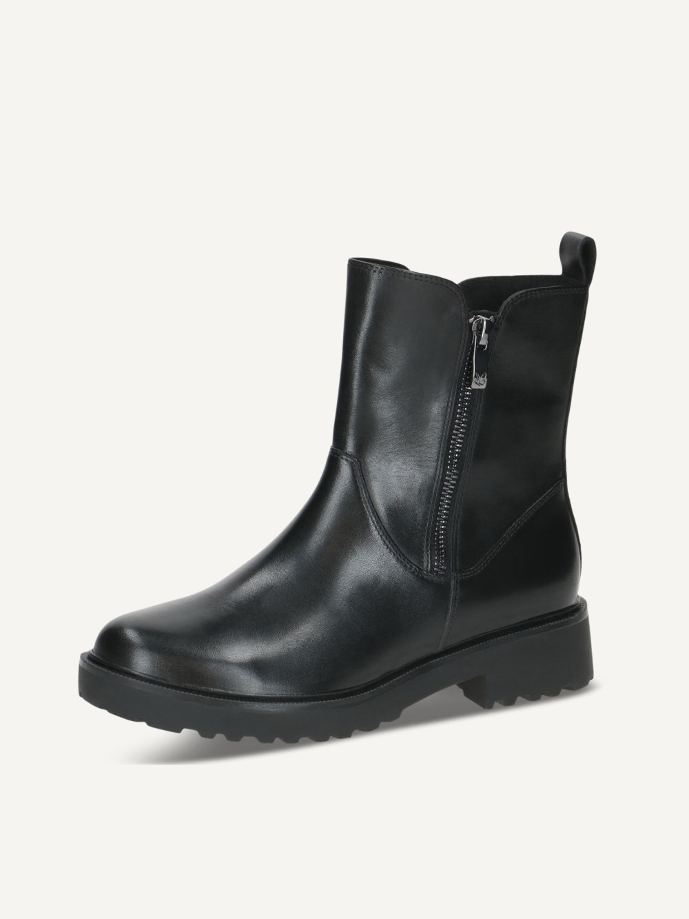 Caprice Stiefelette - Schwarzes Nappaleder