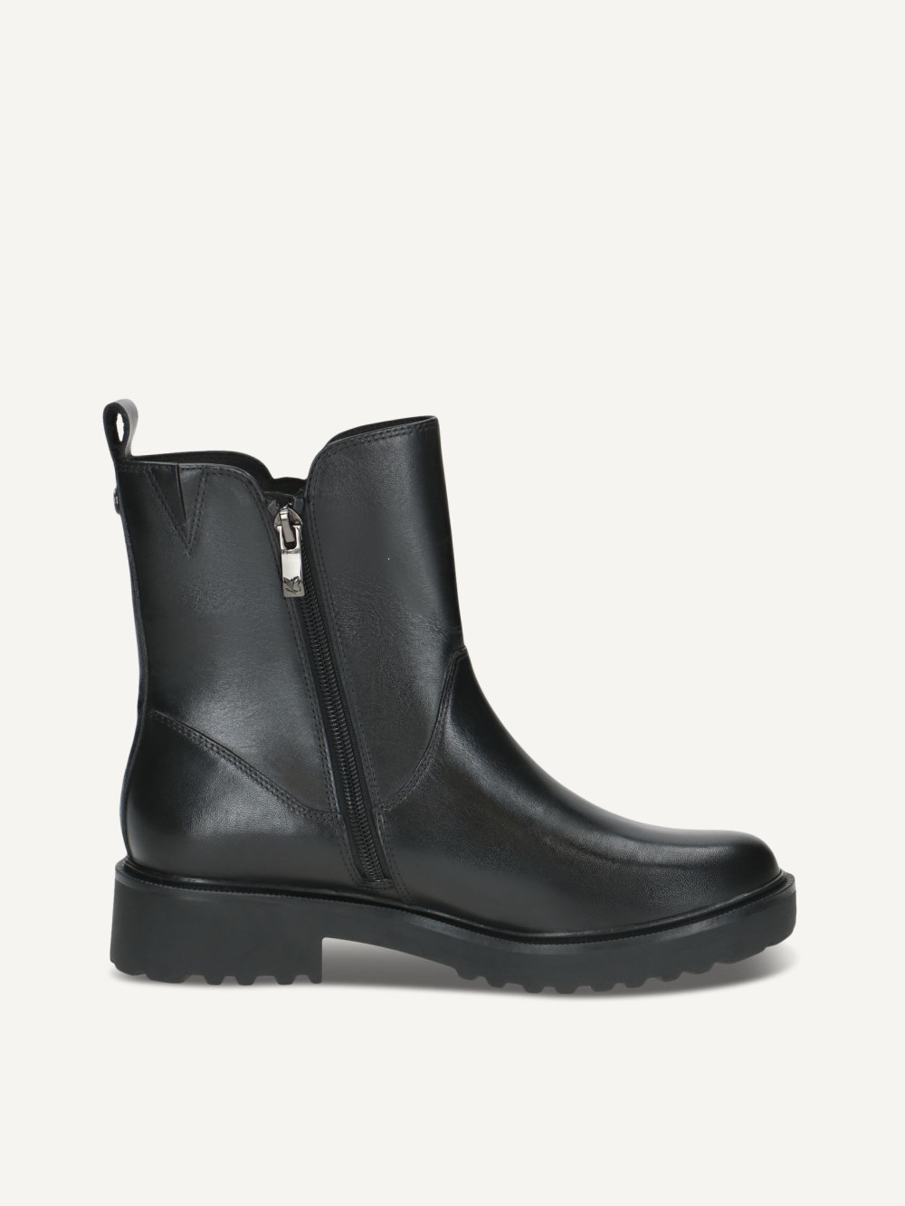 Caprice Stiefelette - Schwarzes Nappaleder