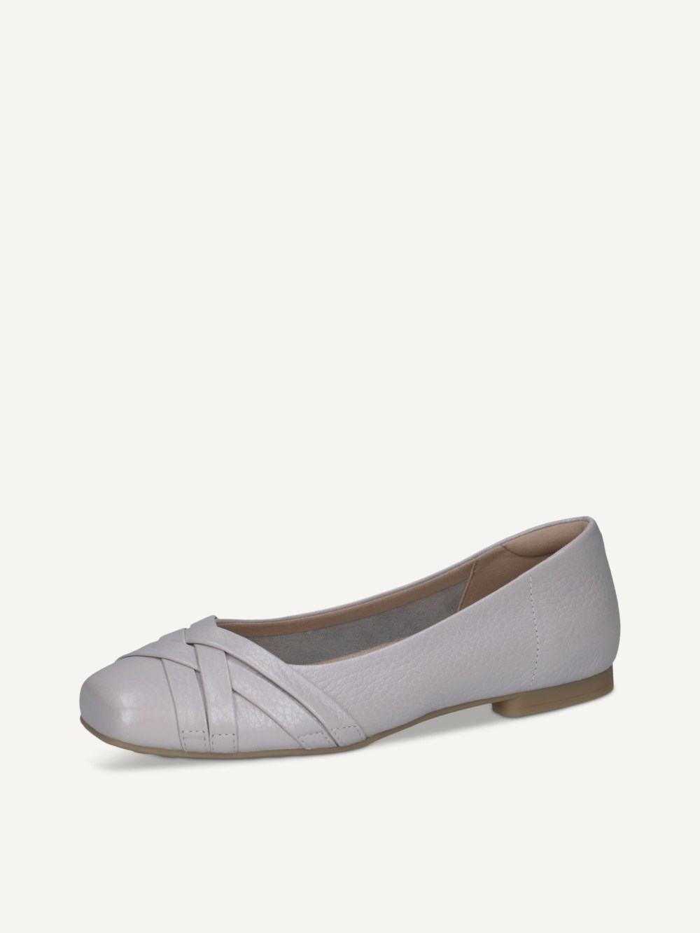 Caprice Ballerina - Hellblaues Perlmutt-Rehleder