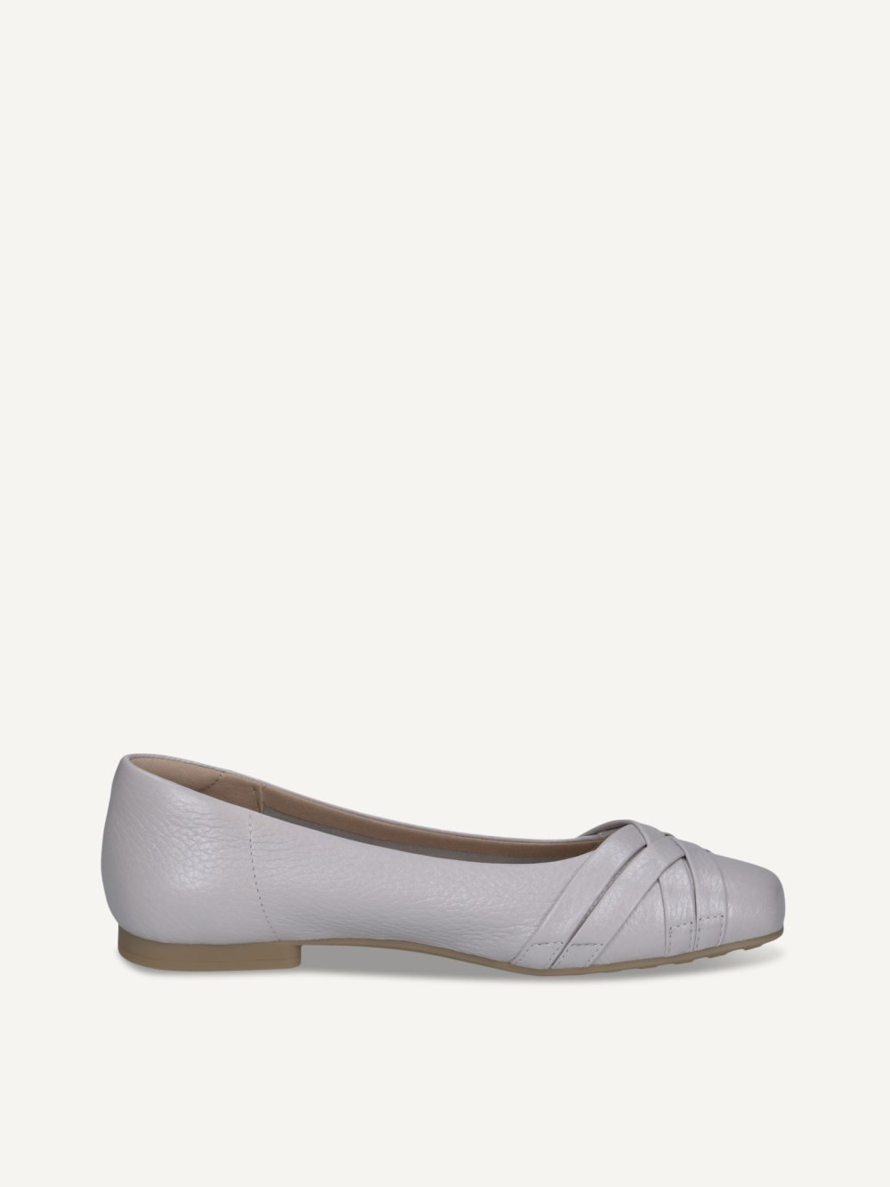 Caprice Ballerina - Hellblaues Perlmutt-Rehleder