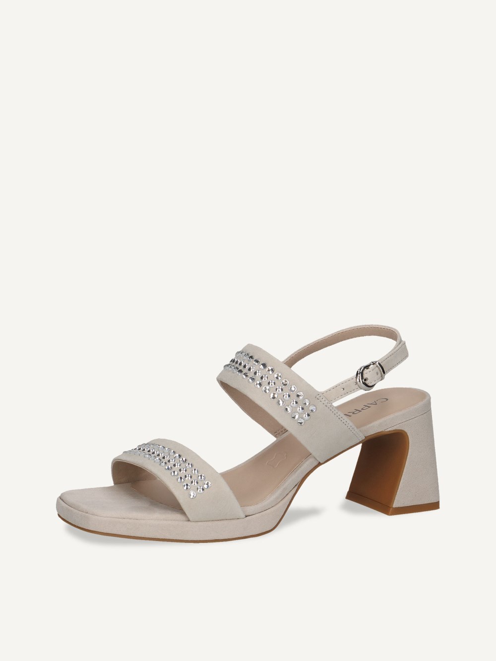Caprice Sandalette - Hellgraues Wildleder