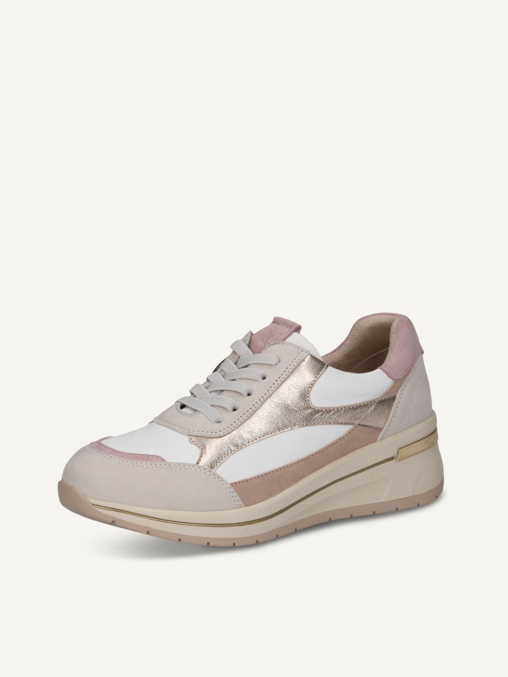 Caprice Sneaker - Weiß / Hellgold