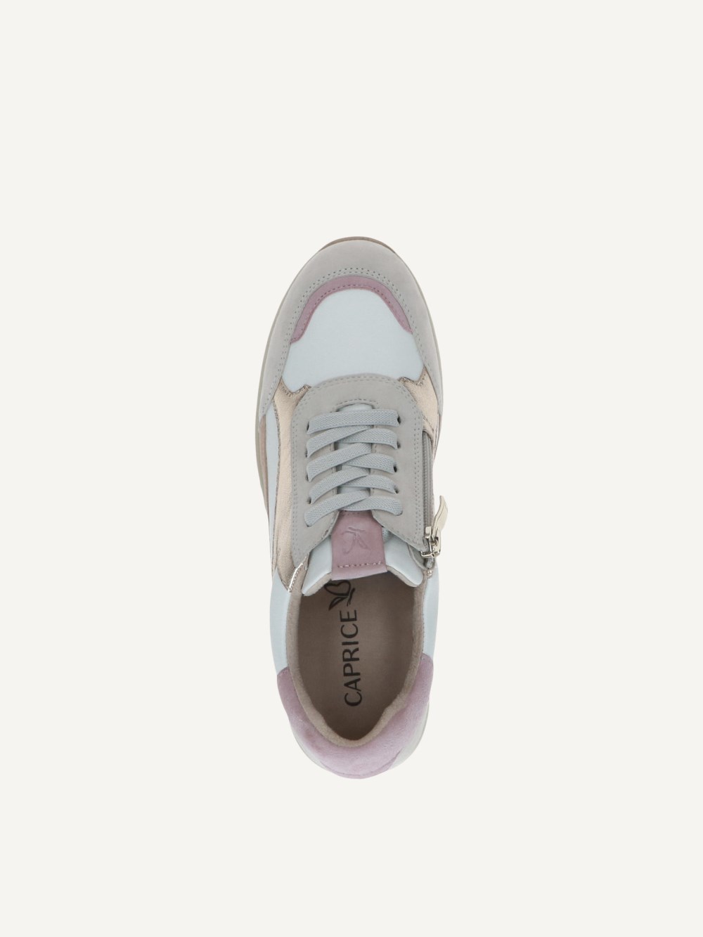 Caprice Sneaker - Weiß / Hellgold