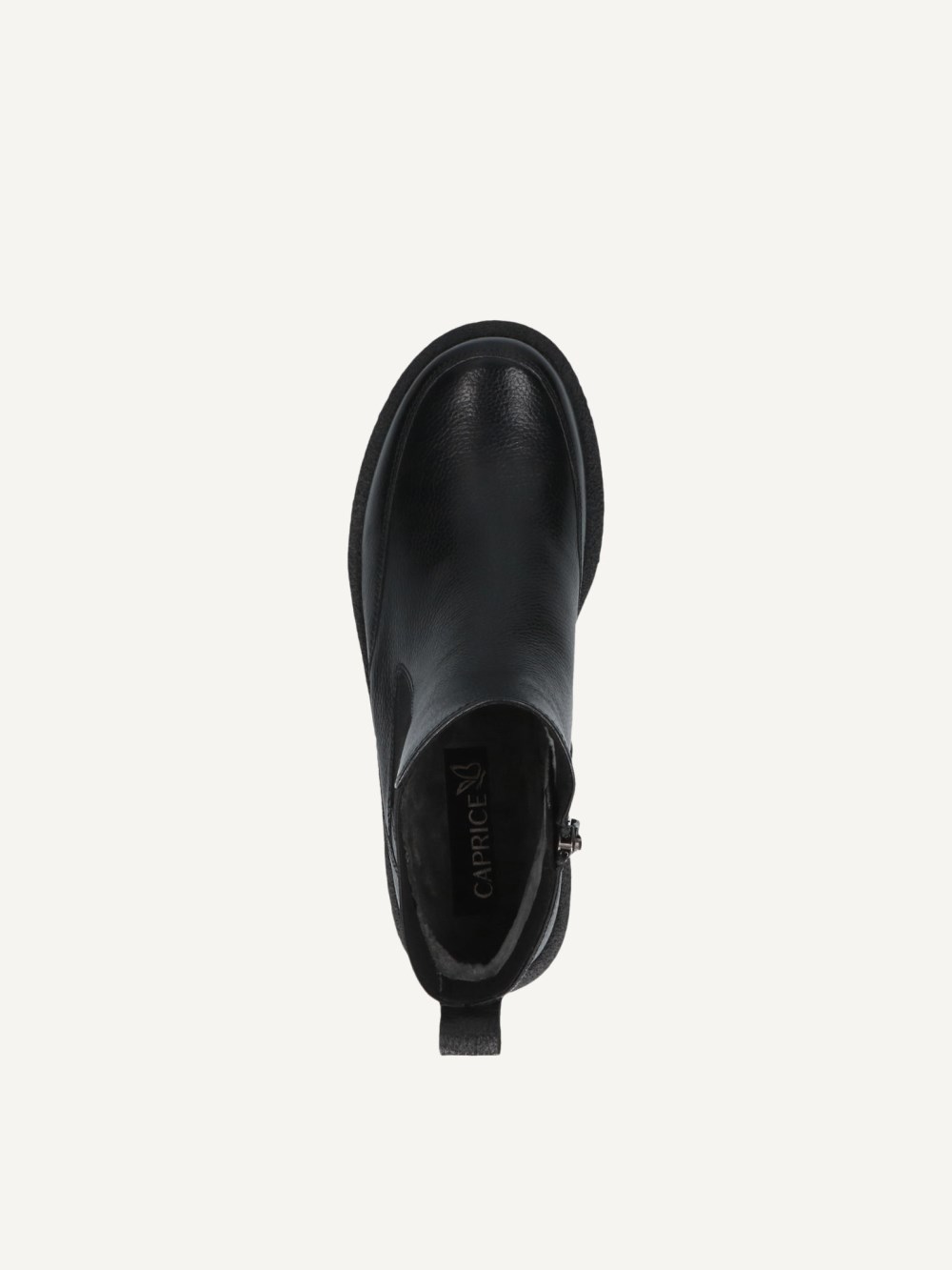 Caprice Chelsea Boot - Schwarzes Nappaleder