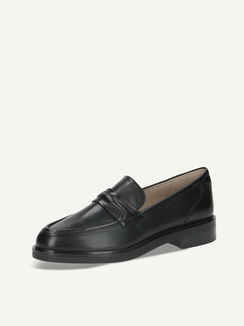Caprice Slipper - Schwarzes Nappaleder